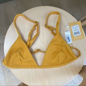 Andie The Gold Coast Bikini Top - Ribbed Dune S